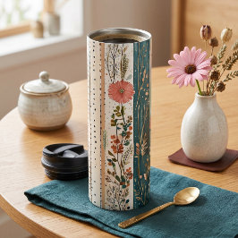 Shabby Chic-Mischmuster Thermosbecher