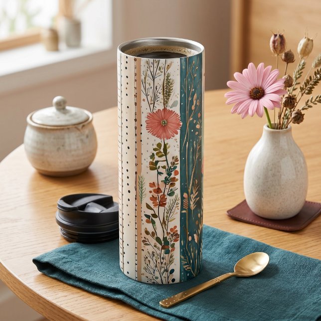 Shabby Chic-Mischmuster Thermosbecher (Von Creator hochgeladen)