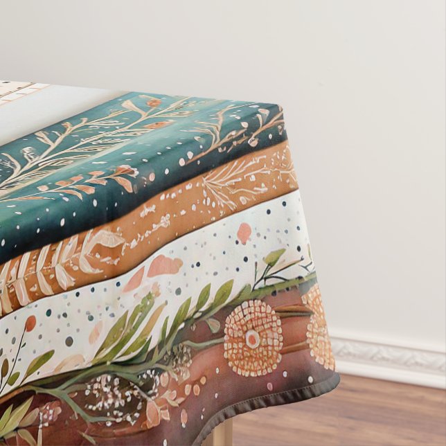 Shabby Chic-Mischmuster Tischdecke (Beispiel)