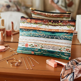 Shabby Chic-Mischmuster Zubehörtasche