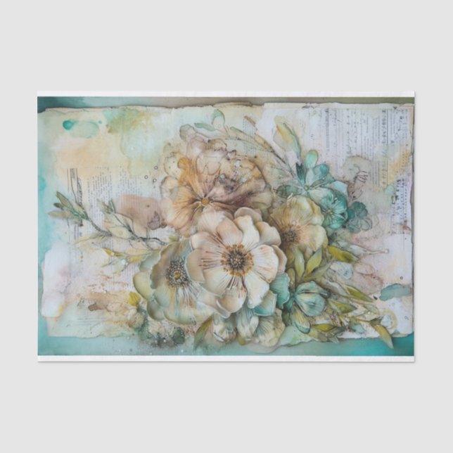 Shabby Chic Mixed Media Seidenpapier (Vorderseite)