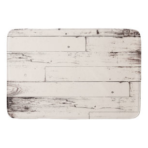 Shabby Chic Off White Creme Holz Rustikaler Landha Badematte