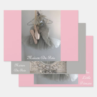 Shabby Chic-Packpapier Geschenkpapier Set