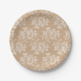 Shabby Chic-Papierplatte Pappteller