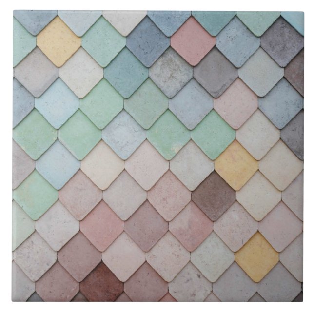 Shabby Chic Pastel Tiles Fliese (Vorderseite)