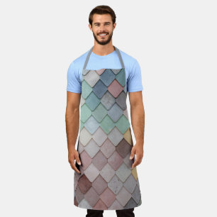 Shabby Chic Pastel Tiles Schürze