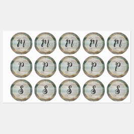 Shabby Chic Pastel Wood Etiketten