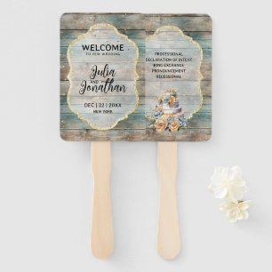 Shabby Chic Pastel Wood Fächer