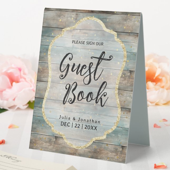 Shabby Chic Pastel Wood Tischaufsteller (In Situ (Hochzeit))
