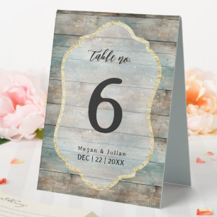 Shabby Chic Pastel Wood Tischaufsteller