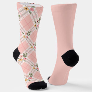 Shabby Chic Pastell Peach-Raute Unpassend Socken