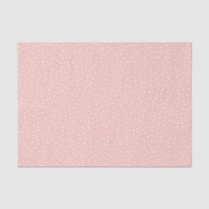 Shabby Chic Pastell Pink & White Polka Dot Muster Seidenpapier