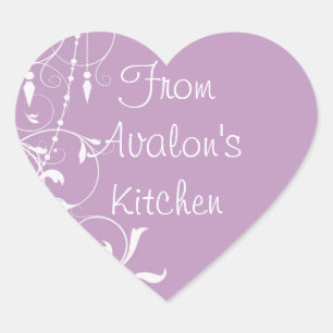 Shabby Chic Pink Baking Stickers