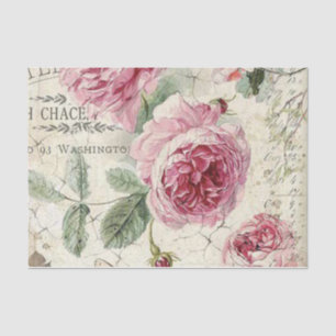 Shabby Chic Pink Serie Design 11 Seidenpapier