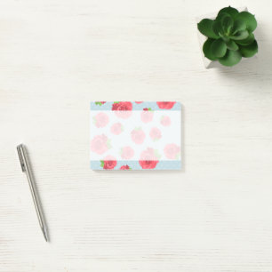 Shabby Chic, Polka Dots, Rose - Rot-Grün-Blau Post-it Klebezettel