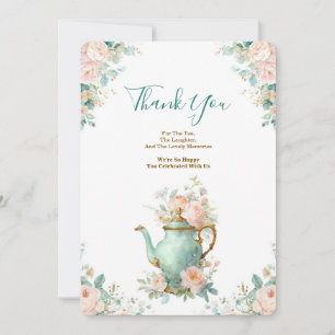 Shabby Chic Romantische Vintage-Rosen Blumen Danke