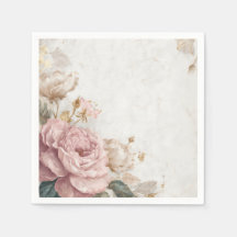 Shabby Chic Romantische Vintage-Rosen Florale Part