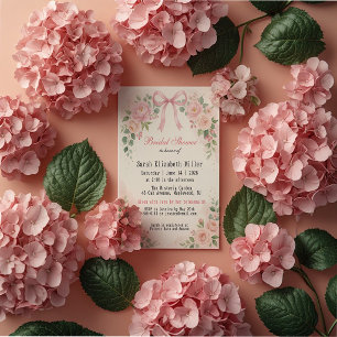 Shabby Chic Rosa Brautparty-Einladung Einladung