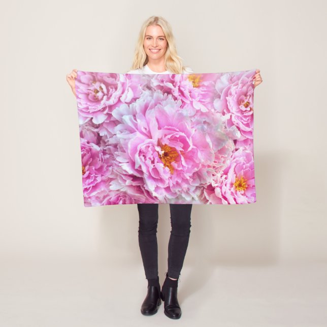 Shabby Chic Rosa Pastellfarben Rosa Erdnüsse Fleecedecke (Beispiel)