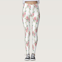Shabby Chic Rosa Rose Leggings