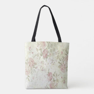 Shabby Chic Rosa Rosen Blumen Tasche