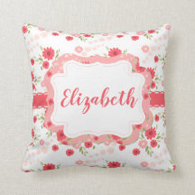 Shabby Chic-rosa weiße mit BlumenBlume