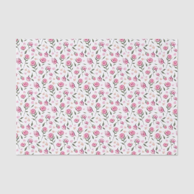Shabby Chic-Rose Hübsches Gewebepapier Seidenpapier (Vorderseite)