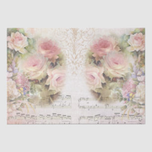 Shabby Chic-Rose-Muster Seidenpapier