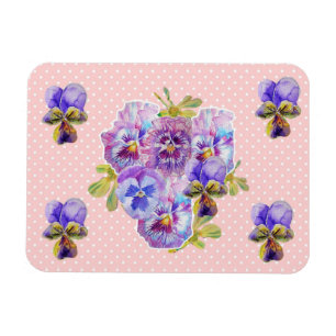 Shabby Chic rose Pansement Floral Pink Spot Magnet