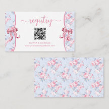 Shabby Chic-Rose Rosa-Bow-Hochzeitregister