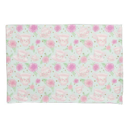 Shabby Chic Rose Teebeuteln Muster Kissenbezug