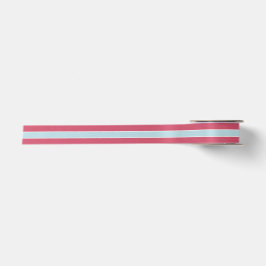 Shabby Chic-Rose u. Blau Striped Satinband
