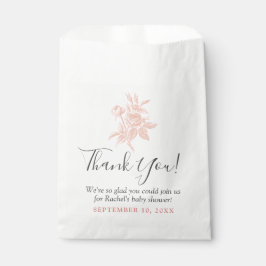 Shabby Chic Rose Vielen Dank für Ihre individuelle Geschenktütchen