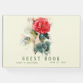 Shabby Chic Rose Wedding Gästebuch