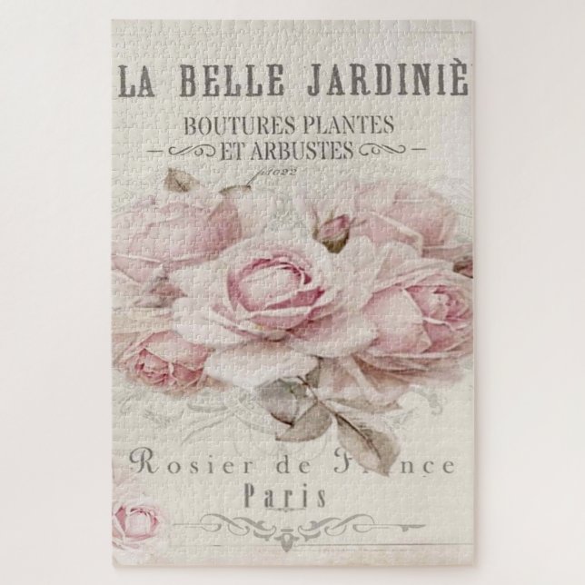 Shabby Chic, rustikal, Vintag, blumenreich, Collag (Vertikal)