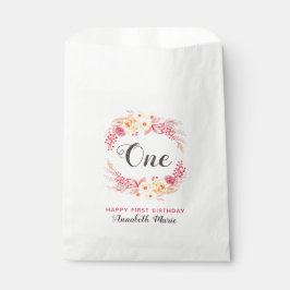 Shabby Chic Rustikale Flora Eins Geburtstagsparty Geschenktütchen