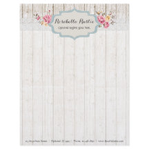 Shabby Chic-rustikales mit Blumenholz u. Vintage