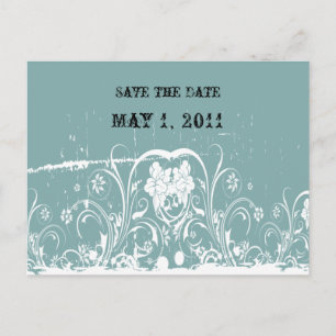 Shabby Chic Save the Date Ankündigungspostkarte