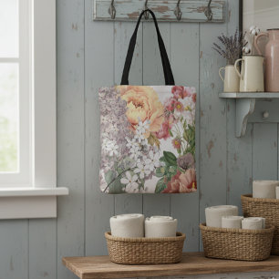 Shabby Chic Schöne Wildblumen Tasche