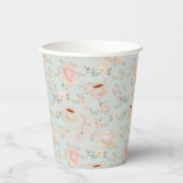 Shabby Chic Tee Party Brautparty Pappbecher