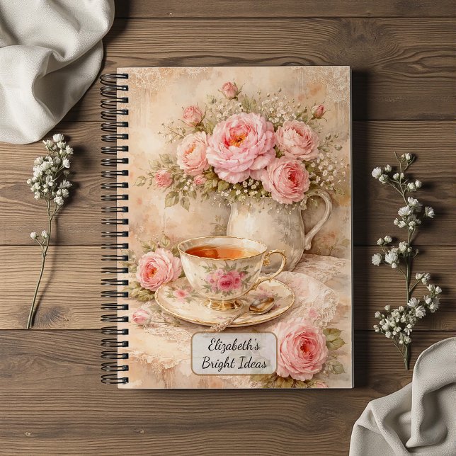 Shabby Chic Teetasse Notizbuch (Von Creator hochgeladen)