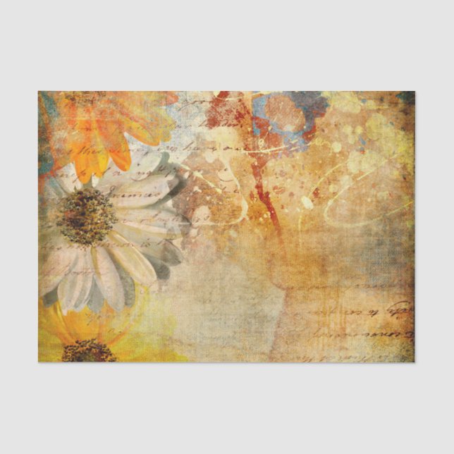 Shabby Chic-Tissue-Papier für rustikale Blume Seidenpapier (Vorderseite)