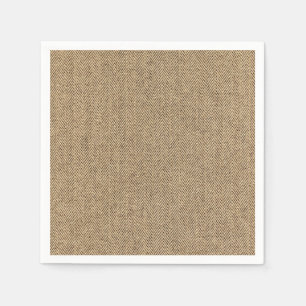 Shabby Chic Tweed Rustic Burlap Fabric Textur Serviette