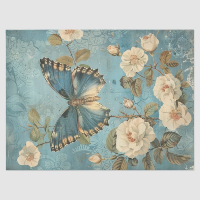 Shabby Chic und Rose Seidenpapier (Vorderseite)