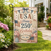Shabby Chic USA 250. Geburtstag Patrioten-Gartenfl