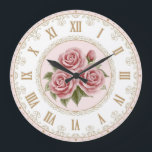 Shabby Chic Vintag Peach Pink Rose Blume Große Wanduhr<br><div class="desc">In unserem Shabby Chic Vintag Peach Pink Gold Rose Blume Wanduhr, eine reizvolle Mischung aus Eleganz, Nostalgie, und Funktionalität. Dieses exquisite Zeitwerk verkörpert perfekt die Essenz der Dekoration aus Shabby Chic, Vintager Ästhetik und dem Charme der Mitte des Jahrhunderts und macht es zu einer zeitlosen Ergänzung zu allen Lebensräumen. Inspiriert...</div>
