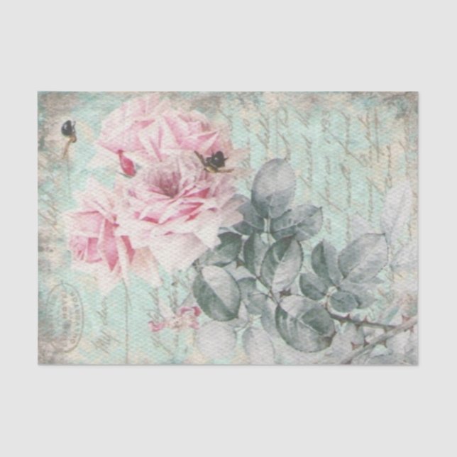 Shabby Chic Vintag Seidenpapier (Vorderseite)