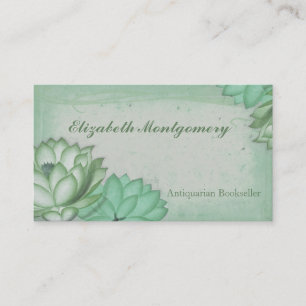 Shabby Chic Vintage Blume Visitenkarten Visitenkarte