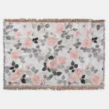 Shabby Chic Vintage Blumenmuster Rosa Rosen Elegan