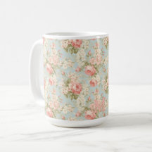 Shabby Chic Vintage Rosa Monogramm